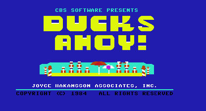 Ducks ahoy Title Screen